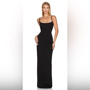 NWT Nookie Bailey Black Floor Length Dress